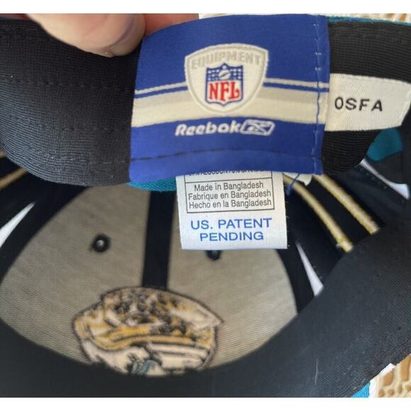 NEW Jacksonville Jaguars Reebok NFL Equipment Authentic CAP Hat Fitted OSFM - Picture 3 of 5